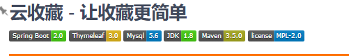 Spring Boot 2.0 开源项目--云收藏。收藏你所喜欢的一切。