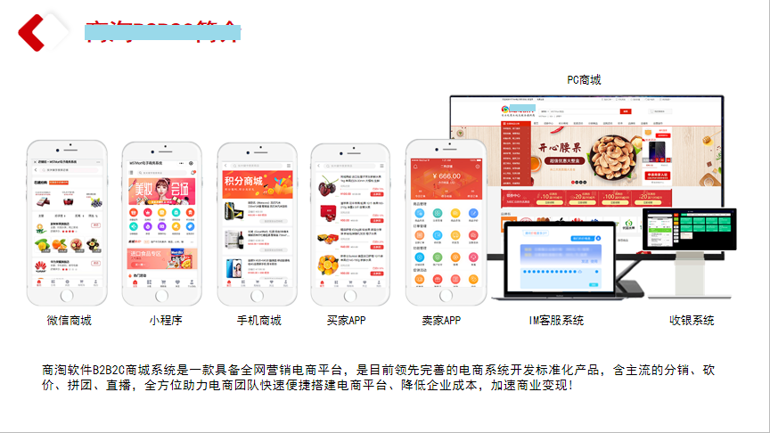 B2B2C电商平台-商淘云B2B2C多用户商城系统 v3.6.4
