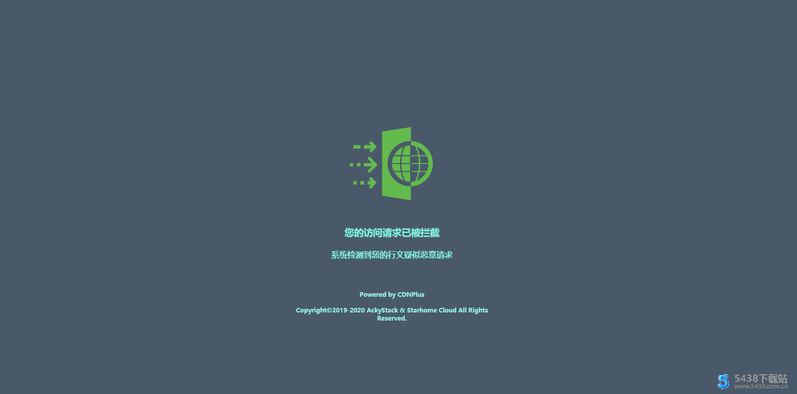 错误或拦截页面的html代码