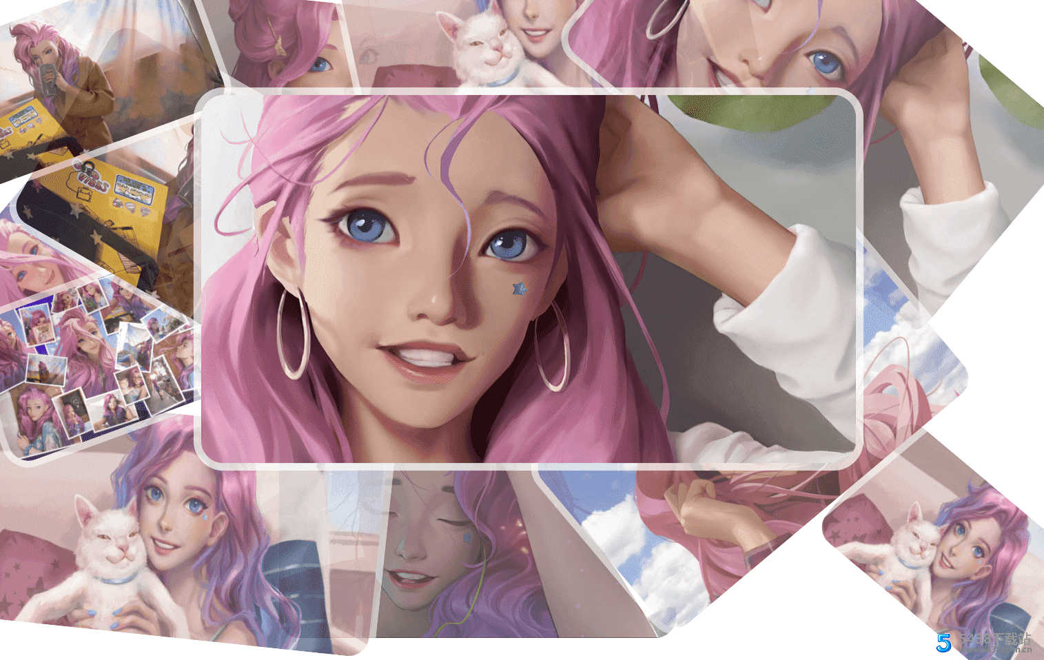 一款个人相册图片墙纯静态HTML源码