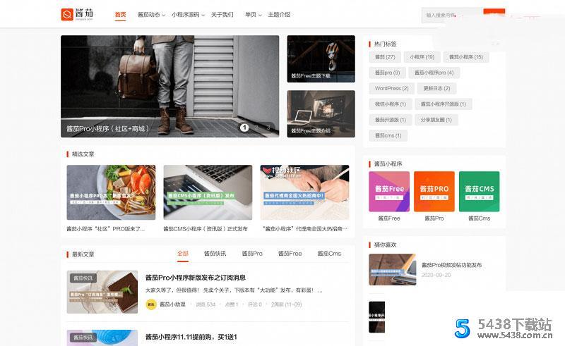 WordPress主题 酱茄模块 详细使用说明