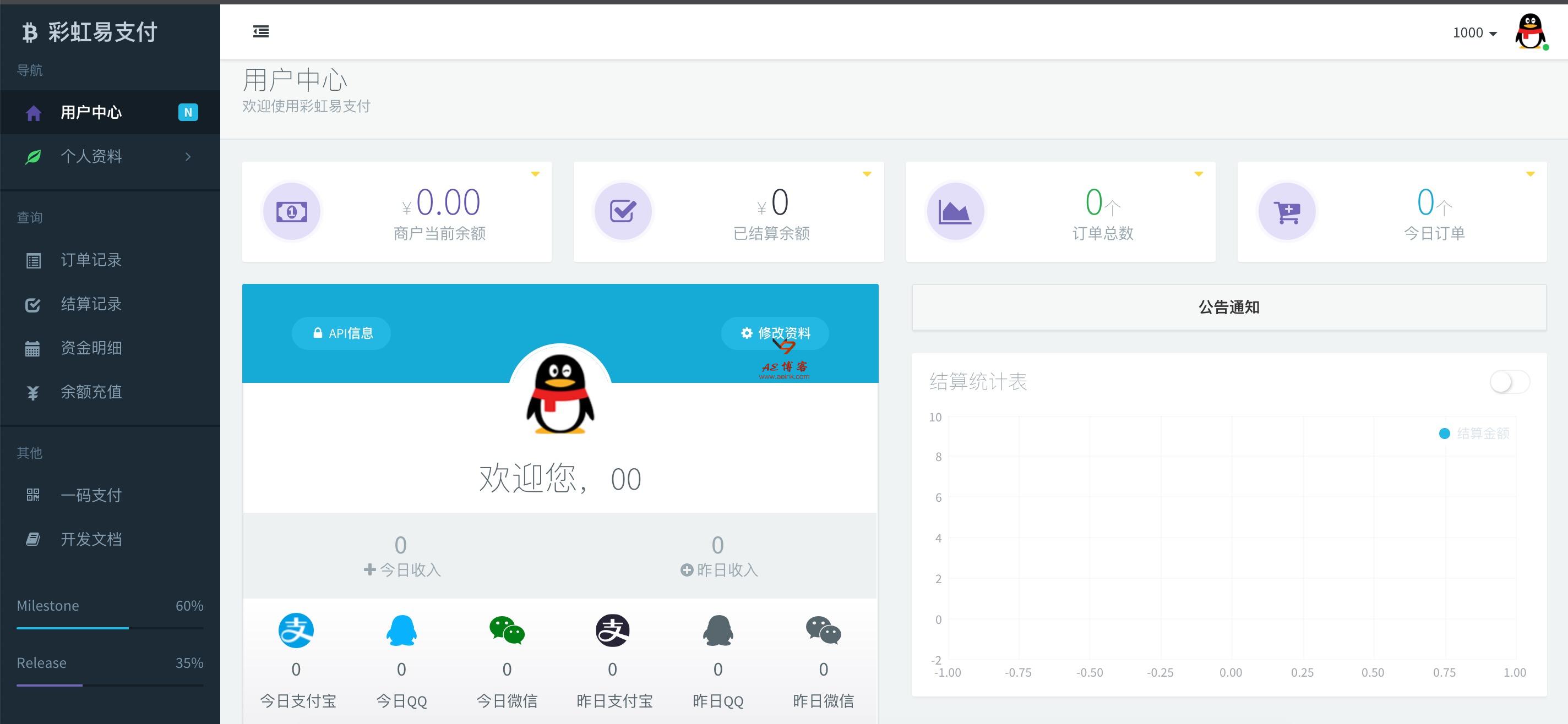 PHP第四方支付 - 彩虹<span class='h-light'>易支付</span>2021新版