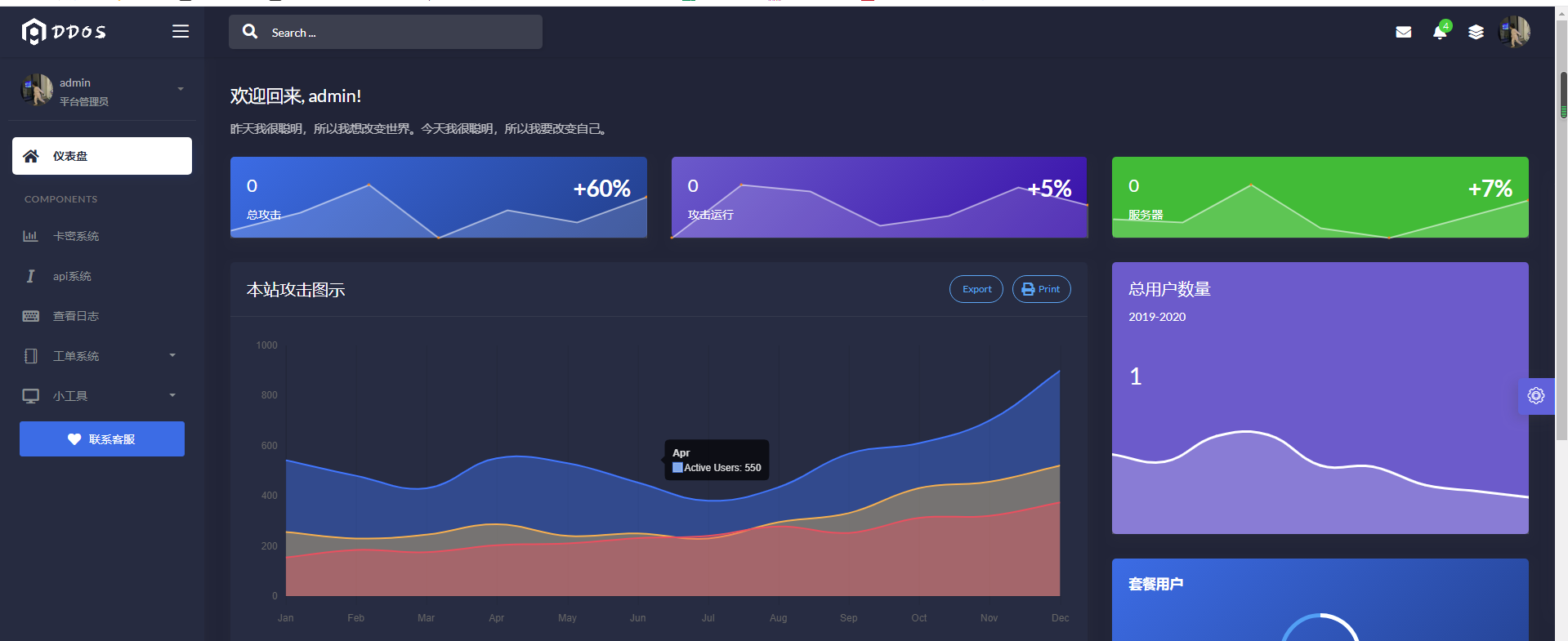 DDOS压力测试系统