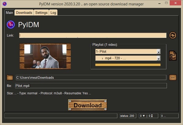 PyIDM(互联网下载管理器)