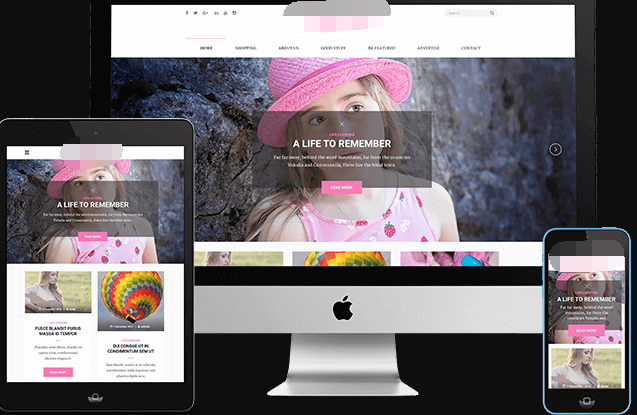 wordpress-Elegant Pink图片主题模板