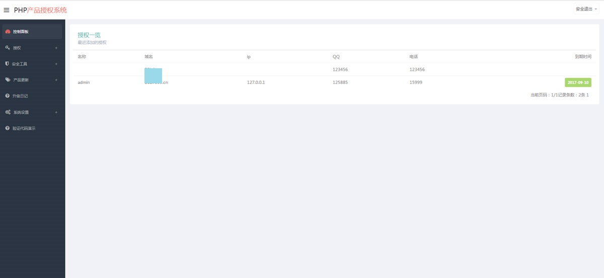 php授权验证系统源码-全解开源版