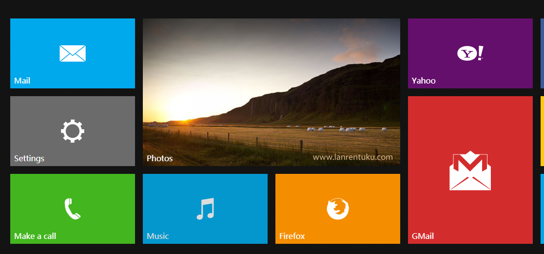 win8风格界面横向滚动<span class='h-light'>导航</span>效果