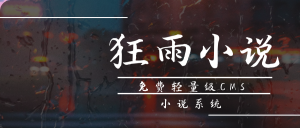 狂雨小说cms 网页源码图片
