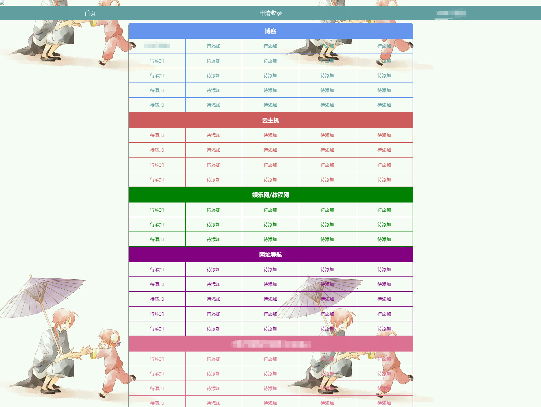 一款好看的导航网源码 全静态页面带特效