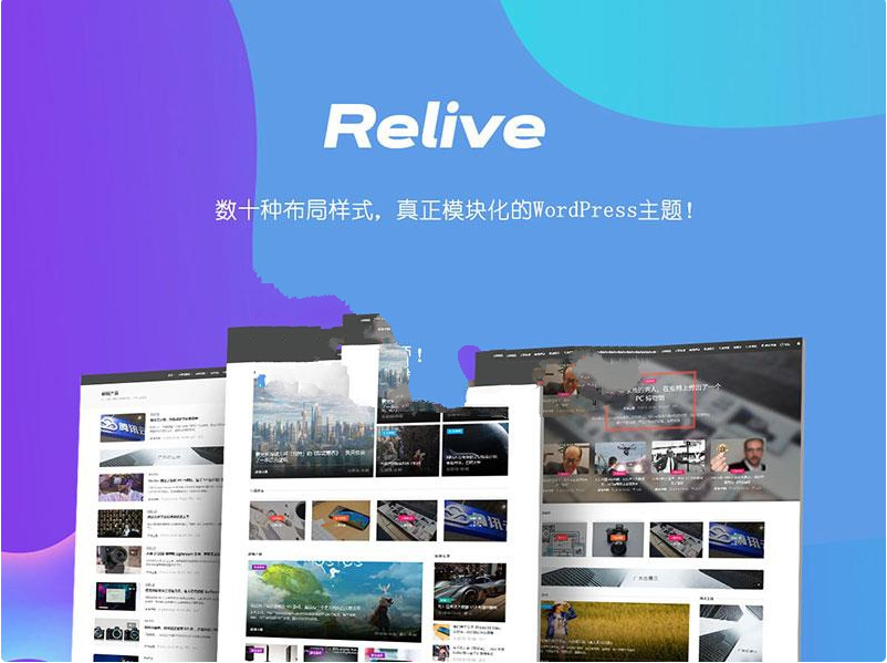 WordPress主题 Relive 3.1自媒体博客主题模板