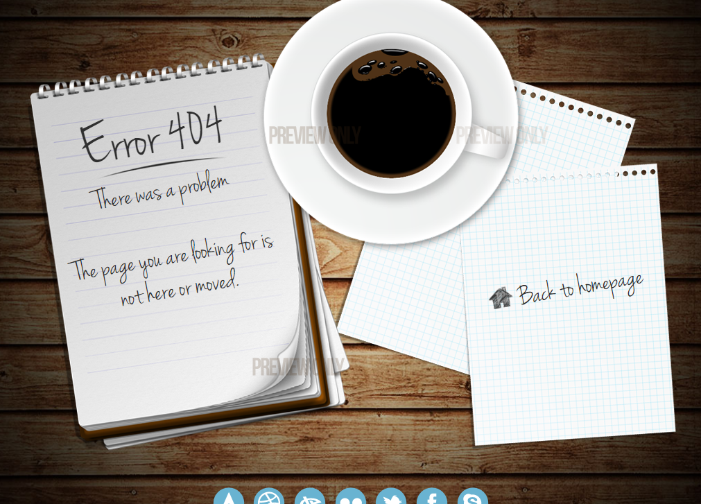 咖啡看书休闲时光404错误页面源码