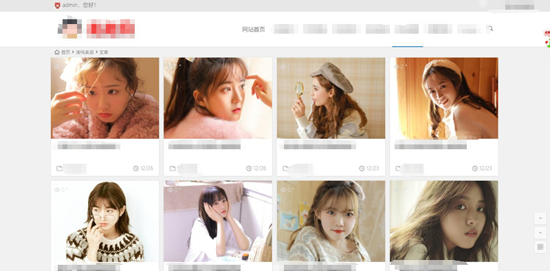 WordPress图片采集网站源码 自带采集规则