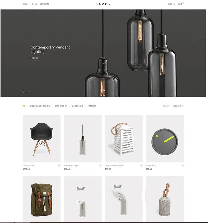 WordPress主题汉化版 Savoy V2.3.3极简电商外贸<span class='h-light'>商城</span>主题