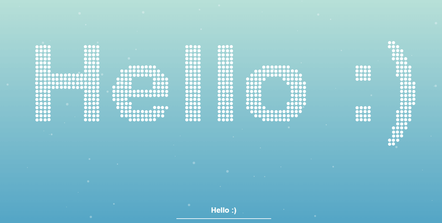 超好看的粒子效果文字动画特效HTML5源码