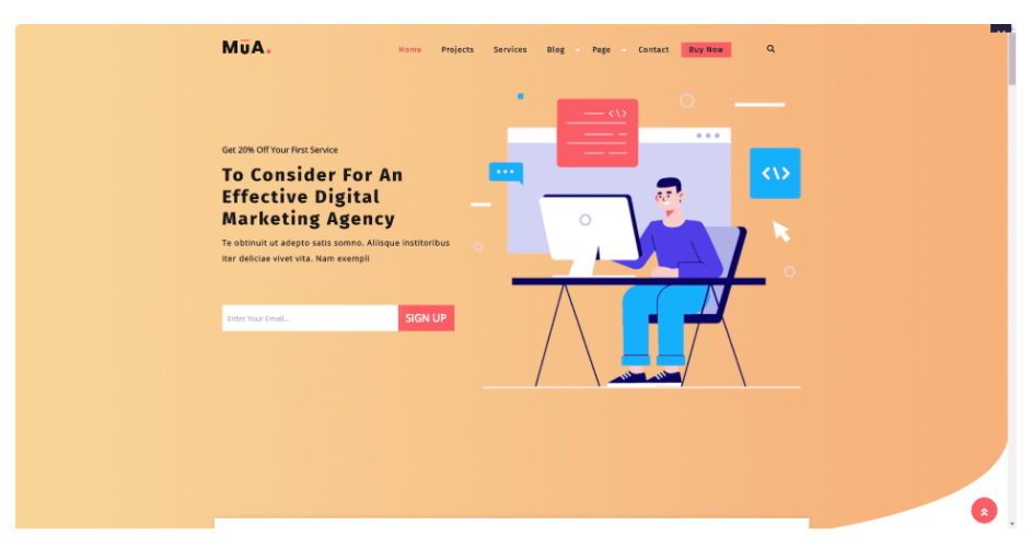 WordPress主题下载Digital Agency Lite个人工作是个人技能公司主页模板