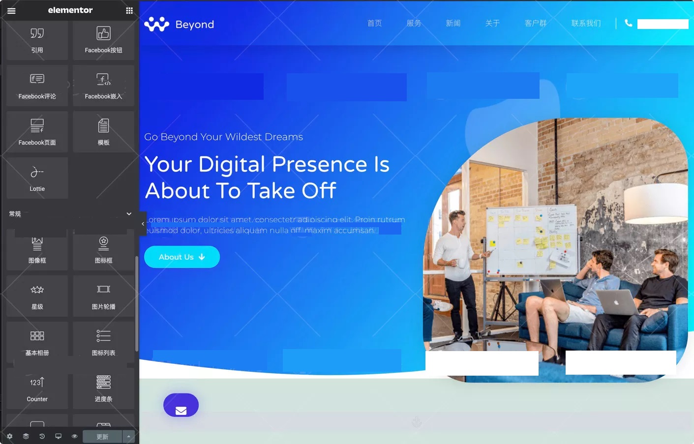 Elementor Pro-绿色版/在线导入模版库/深度汉化[更至v3.2.2]