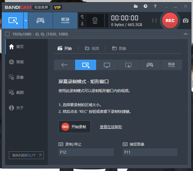 Bandicam_v4.6.5便携特别版 高清视频录制工具